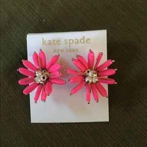 KATE SPADE NEW YORK 14K GOLD FLOWER EARRINGS